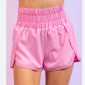 New In Pink Women's High-Waisted Shorts, size Medium